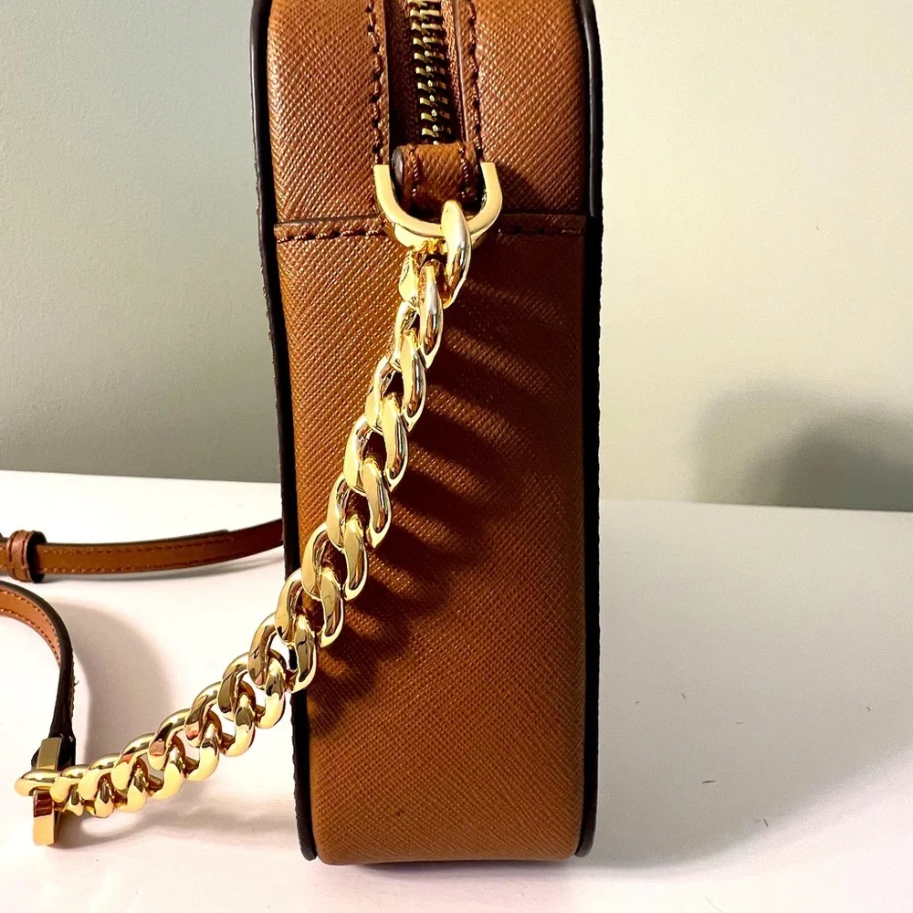 Michael Kors Tan Saffiano Leather Crossbody Bag EUC